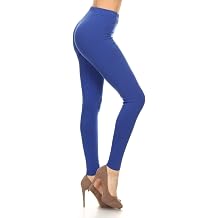Leggings Depot Womens High Waisted Cotton Leggings - Soft Breathable - Full Length, Capri, Knee, Yoga - XS-5X