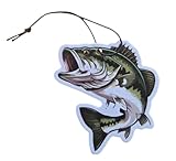 ThatsRad Car Air Freshener Duck Fly Fishing Fish Hunting Stocking Stuffer (One Size, Bass/Sandalwood Scent)