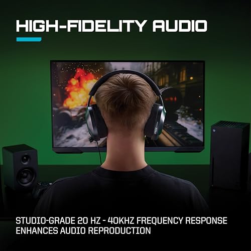 Image of RIG R5 Spear PRO HX Wired Gaming Headset Officially Licensed for Xbox | Series X|S, Xbox One, PC - 40mm Graphene Drivers, Dolby Atmos, Flip-to-Mute Mic, Memory Foam Cushions - Universal 3.5mm