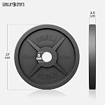 GORILLA SPORTS® Olympia Hantelscheiben - 1,25kg, 2,5kg, 5kg, 10kg, 15kg, 20kg, 25kg, 30kg Gewichte, 50mm Bohrung, Gusseisen, Einzeln/Set - Gewichtsscheiben, Hantelscheiben-Set, Hanteln – Bild 3