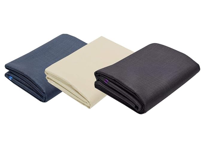 Elite Lifestyle Hub Men's Cotton Formal Unstitched 1.2M Combo Trouser Fabric For Men | Color -Dark Green, Beige & Steel Grey|Pack of 3-picture-49