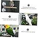DOITOOL 3pcs Parrot Shower Rack Cup Portable Pine Material Stand for Birds for Outdoor Use Exercise and Training Activities