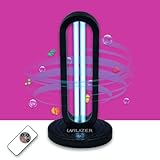 Rveal UVILIZER - UV Light Sanitizer & Ultraviolet Disinfection Lamp (38W UV-C Cleaner for Home, Room, Travel | 3-Speed Timing and Remote Control | No Odor, Toxins, Water | UVO254 | USA)