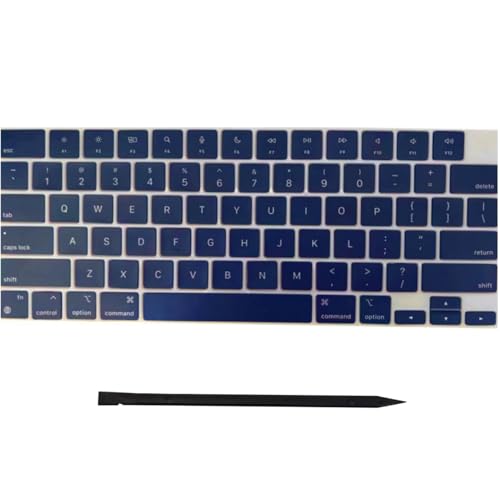 Image of Laptop Keyboard Keycaps Keys Replacement for MacBook Pro /Air Retina 13.6 /14 /15 /16 inch M2 /M3 Pro Model A2681 A3113 A2941 A3114 A2779 A2780 A2918 A2992 A2991 2022-2024 Year (Midnight Blue)