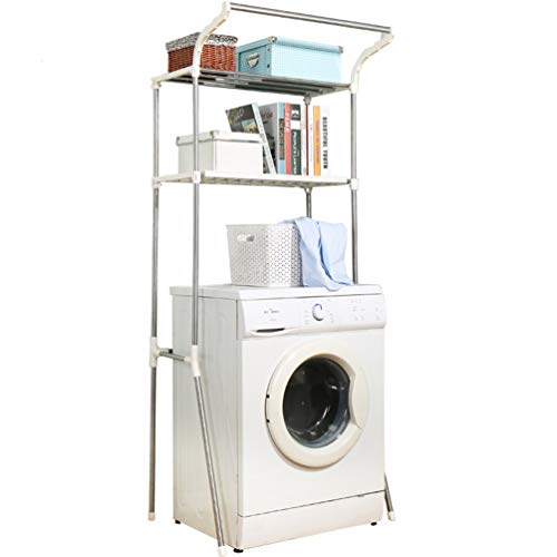 BAOYOUNI Over The Toilet Storage Shelf Units Bathroom Organizer Above Washer Dryer Space Saver Stand - //coolthings.us