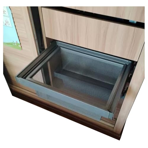 Solution de rangement pour placard avec panier télescopique et coulissant