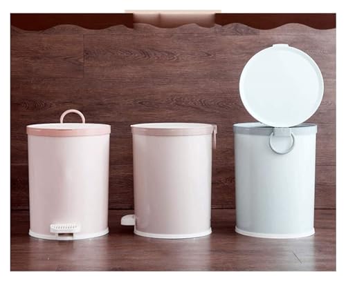 Caneca de basura plástica con tapa y pedal miniatura 7