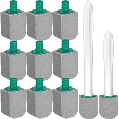 10 Stück Bimsstein Toilettenreiniger, Bimsstein Toilette mit Griffen in 2 Größen, Austauschbar Natur Bimsstein für Toilette, Badezimmer, Toiletten, Küchen, Schwimmbäder...