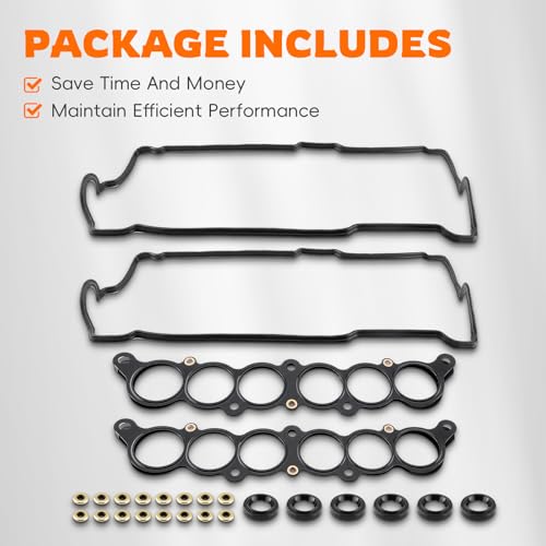 Image of GoaMotors Valve Cover Gasket Set Compatible with Toyota 4Runner 1996-2002 Tacoma 1995-2004 Tundra 2000-2004 T100 1995-1998 3.4L Engine Cylinder Valve Cover Gasket Replace VS50422R 155357702