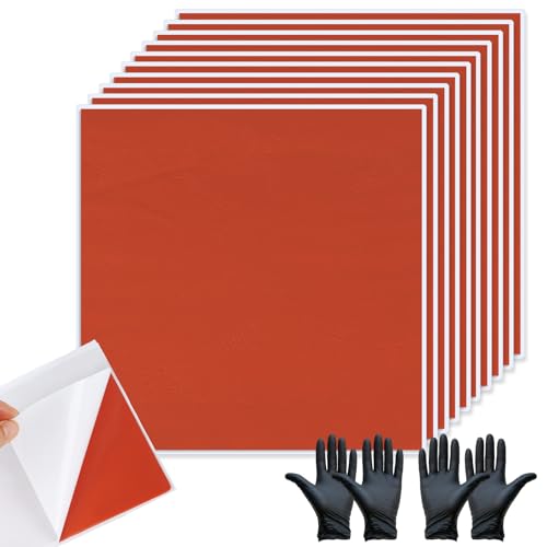 10Pcs Fire Putty Electrical Pads 7x7 Fire Barrier Pad Acoustic Putty Pad with Disposable Gloves Moldable Firestop Adhesive for Wall Openings Soundproofing Electrical Boxes (10pcs)