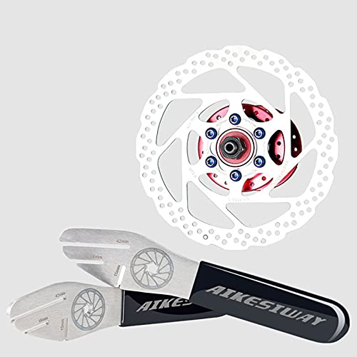 image for AIKESIWAY Rotor Truing Fork Bike Disc Alignment Tool Bicycle Brake Wre