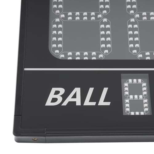 Marcador digital de béisbol 23x14 pulgadas con control remoto miniatura 6