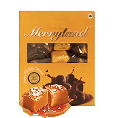 Image of GODKA Merryland Chocolate Box - Center Filled With Caremal Flavour Chocolate (60 Pcs In Box) ,900 Gm