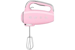 Smeg Pink 50's Retro Style Electric Hand Mixer