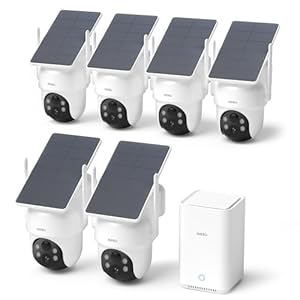 aosu Security Cameras Wireless Outdoor, 6-Cam Kit,...