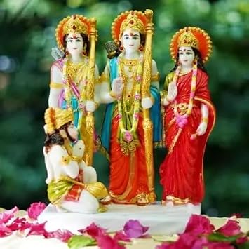 Beautifully Crafted Ram Darbar Statue Home Temple, Puja & Festival Decoration
