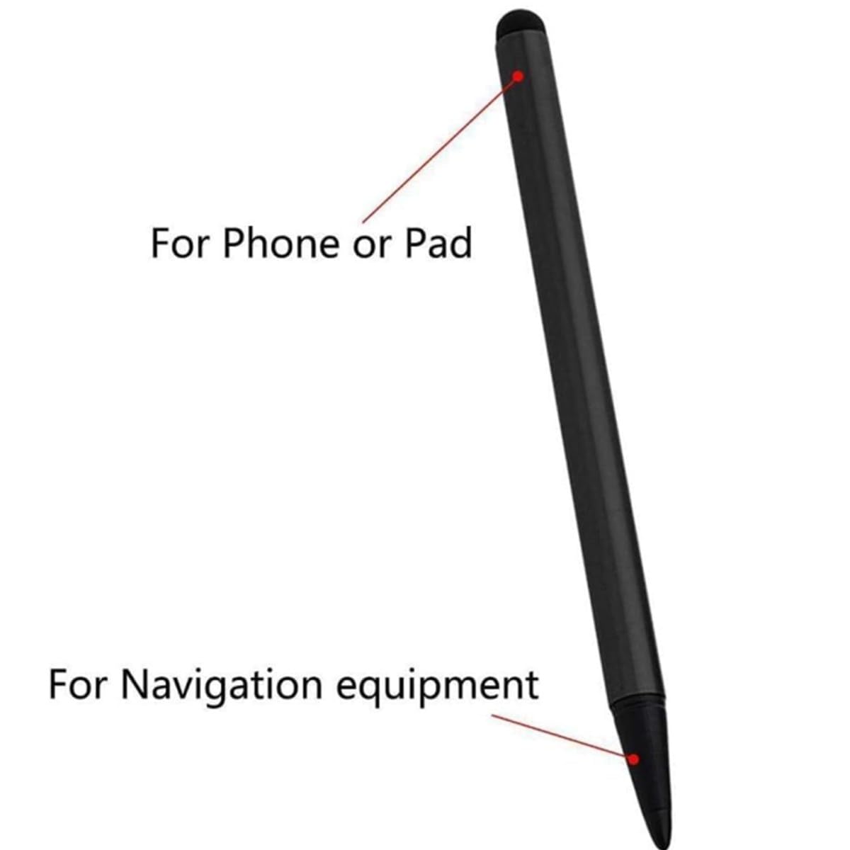 Stylets Noirs Universels à Pointe Fine Lot de 3 pour Écrans Tactiles