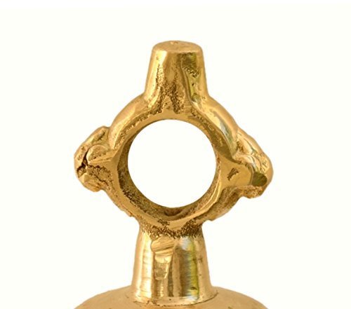 Amazon.co.jp: Artvarko 吊り下げベル 真鍮製 金属製 重厚なベル 直径5