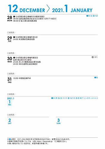 Amazon.co.jp: FOREX NOTE 2021 / 為替手帳 (黄) : 文房具・オフィス用品