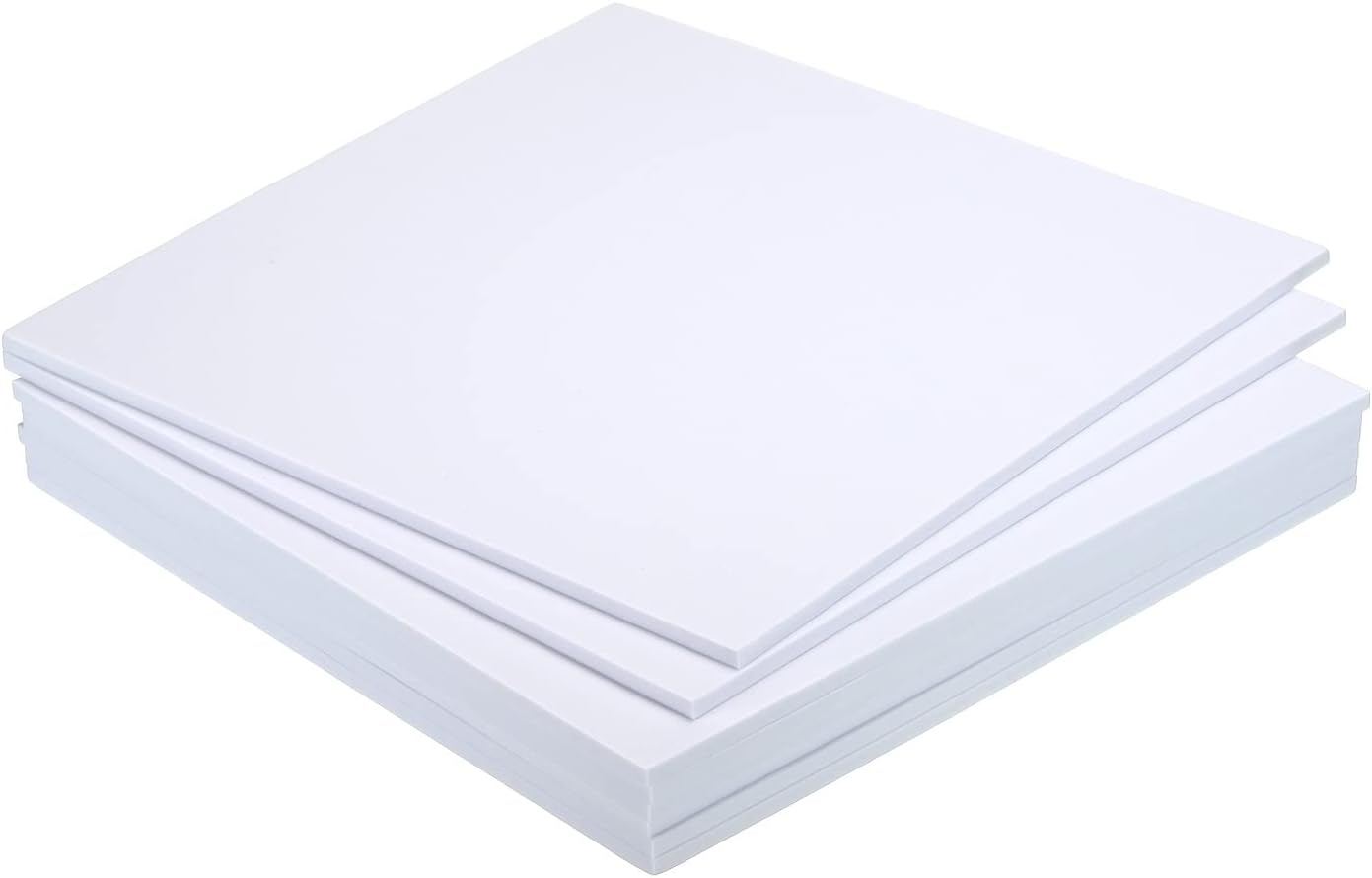 MECCANIXITY EVA Foam Sheets White 9.8 Inch x 9.8 Inch 5mm Thick Crafts Foam Sheets for Costumes, Arts and Crafts Projects Pack of 8