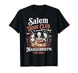 Photo Gallery vintage salem book club black cat bookish spooky halloween maglietta Photo Gallery vintage salem book club black cat bookish spooky halloween maglietta
