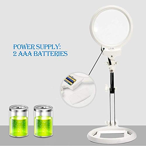 Loupe de bureau avec 2 LED Wisdom double lentille cadeau idéal grand-père - 6