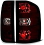 VIPMOTOZ Smoke Red Lens Tail Light Lamp Assembly For 2007-2013 Chevy Silverado 1500 2500HD 3500HD Pickup Truck, Driver & Passenger Side