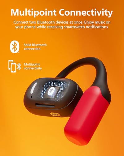 Image of Philips A6709 Air Conduction Headphones,True Wireless Bluetooth Headphones,Open-Ear Fit,Quality Sound,Clear Call,28 H Battery,Fast Charging,LED Safety Lights,IP55,Multipoint Connectivity,App Control