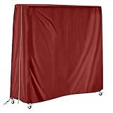 SoGuDio Funda para Mesa de Ping-Pong，Oxford，Impermeable，Anti-UV，contra el Polvo，Protección Integral，Mesa de Tenis de Mesa (carmesí