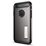 Spigen Slim Armor iPhone 7 / iPhone 8 Case with Kickstand and Air Cushion Technology Hybrid Drop Protection for Apple iPhone 7 (2016) / iPhone 8 (2017) - Gunmetal