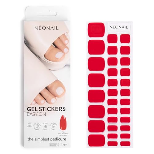NÉONAIL Gel Stickers Easy On - Kit Semipermanente Unghie - Unghie Gel Adesive UV - Smalto Adesivo per Unghie - Adesivi Unghie - Nail Art - P03