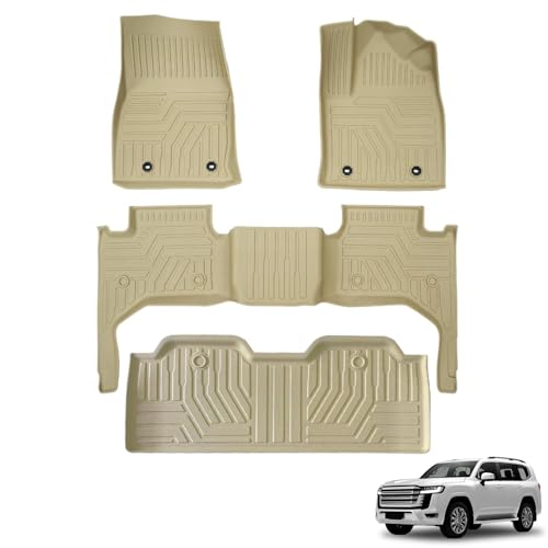 SunYard ランクル300 フロアマット 7人乗り ベージュ