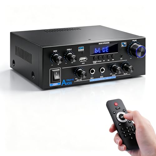 HiFi-Verstärker AK55 Bluetooth Stereo-Audioverstärker