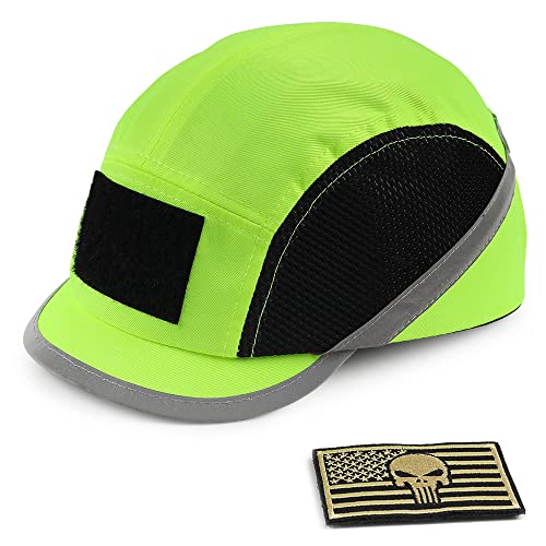 Safety Bump Cap Navy Blue/Lime Baseball Hat Style Lightweight Head Protection Cap Hard Hat For Men Women Micro Brim #TOP4