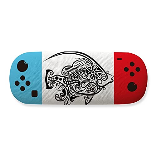Étui lunettes motif poisson accessoire de vacances pour sac de plage