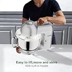 Camic 7.45 QT Tilt-Head Stand Mixer, Electric Mixer for Baking (Silver) - Image 2