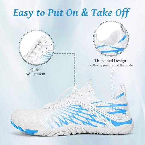 Image of Hike Footwear Barefoot Shoes, Pro Barefoot Shoes Women Men, Athletic Hiking Shoes, Minimalist Water Shoes Breathable Quick Dry Zero Drop Trail Running Shoes with Non-Slip Sole & Wide Toe Box