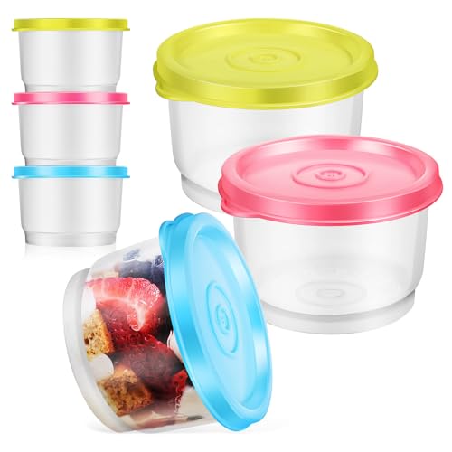 GALPADA 6����W�t���H�i�ۑ��e�� 160ml �v�����N���A�{�f�B���g�����₷�� �Ⓚ�ɂ◷�s���̐H�������ɍœK�ȑ��p�r�X�i�b�N�|�b�g �����_���J���[ �ė��p�\