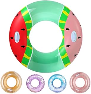 Swim Ring, Inflatable Swimming Pool Floats, Adult and Children Floating Ball Toys, Summer Swimming Pool Beach Toys, Pool Party Decorations,Floating Swimming Ring-Colorful