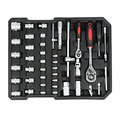 XUANYU 999 tlg. Werkzeugkoffer Befüllt Profi Werkzeugkästen Steckschlüssel Bitsatz Schraubenschlüsseln Zangensatz… – Bild 6