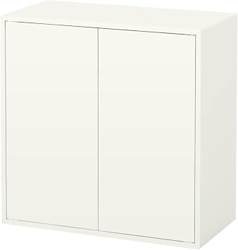 Ikea Eket Cabinet with 2 Doors / 1 Shelf - White 70x35x70 cm 803.339.53