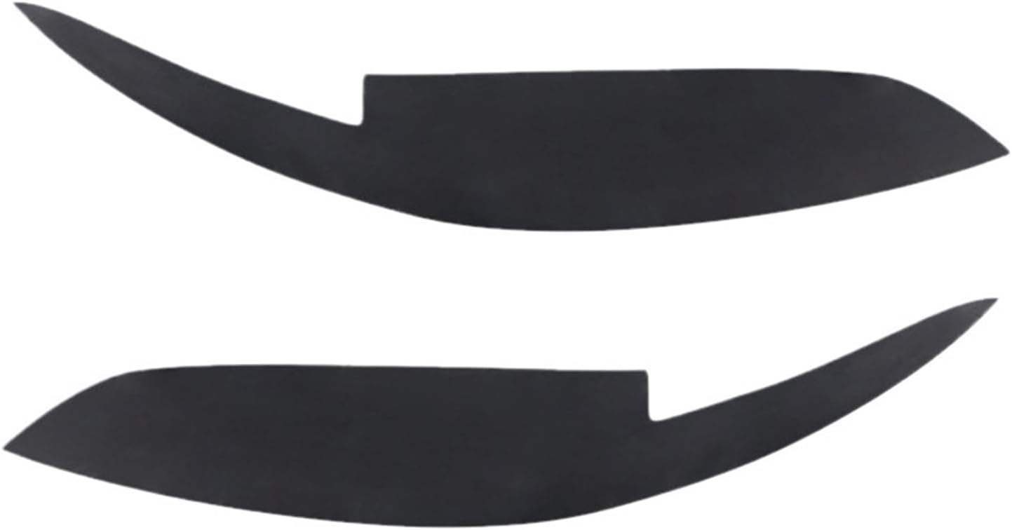 1 Pair Black Resin Car Front Headlight Eyebrow Eye Lid Eyelid Cover Trim Compatible For Toyota Corolla 2007 2008 2009