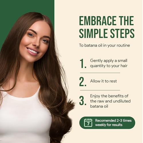 Morstar Premium Raw Batana Oil - Dr Sebi & Dr Truth Recommended - Promotes Thicker Hair Growth and Restoration