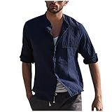 2.Camisas de los hombres materiales de alta calidad, aptos para la piel, sueltos, de moda, transpirables, absorción del sudor. Es muy cómodo de llevar. Muy recomendado estas camisas de los hombres para usted.