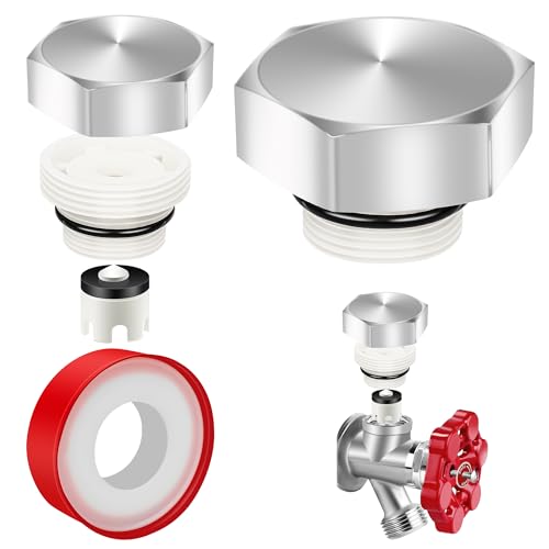 1+1 Pack Vacuum Breaker Repair Kit Replacement for VACVBKX1B Heavy Duty Metal Outdoor Faucet Repair Kit for Traditional Anti Siphon Frost Free Sillcock Valves Anti Siphon Valve Repair Kit-Coldirsoap