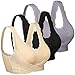 iClosam Sujetador Deportivo Encaje Mujer（1/2/3pack） Bra Push Up con Almohadillas Extraíbles para Yoga/Fitness/Ejercicio/USA de Diaria