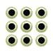 Fishing Lure 3D Glow in The Dark Eyes, 200Pcs Luminous Waterproof Artificial Fish Eye Fly Tying Lures Crafts Tackle DIY Accessory Material 3-6MM