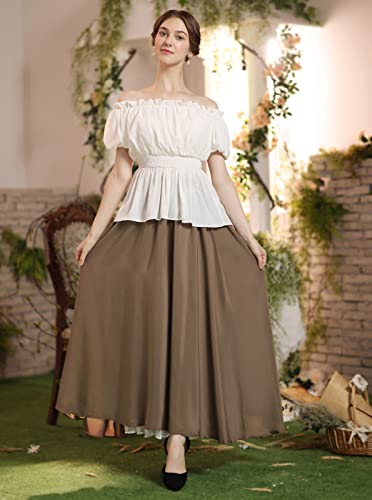 Scarlet Darkness Renaissance Shirt Women Peasant Blouse Pirate Steampunk Shirt3