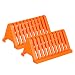 Sample Slides Holder 2pcs Microscope Slides Staining Rack Glass Slide Holder Lab Sample Slide Storage Shelf for Basic Biology Lab Science Orange Glass Plate Drain Shelf