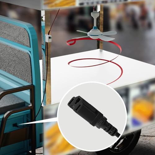 Ventilateur de plafond pour dortoir et lit de camping contre la chaleur sous la tente - 6